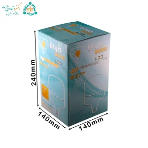 کارتن لامپ با ابعاد 240 × 140 × 140 میلی‌متر