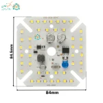 ماژول LED 80 وات 220 ولت مربع با چیپست 3535 و رنگ سفید مهتابی