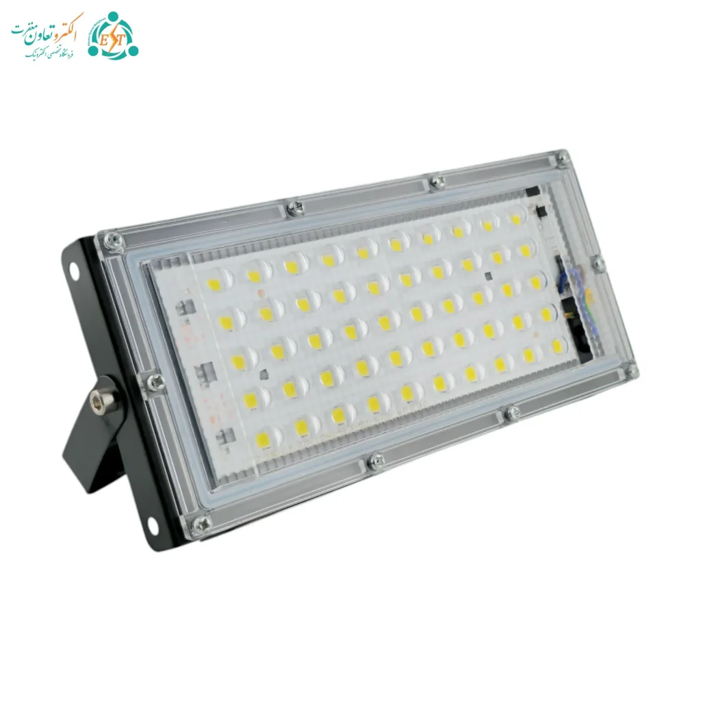 پروژکتور ال ای دی 50 وات 220 ولت سفید مهتابی مدل بیلبوردی ضد آب
