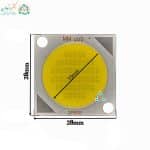 ابعاد ال ای دی COB ریلی 50 وات 300 میلی آمپر آفتابی 2828