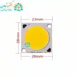 اندازه ال ای دی COB پنلی 50 وات 1500 میلی آمپر آفتابی 2828