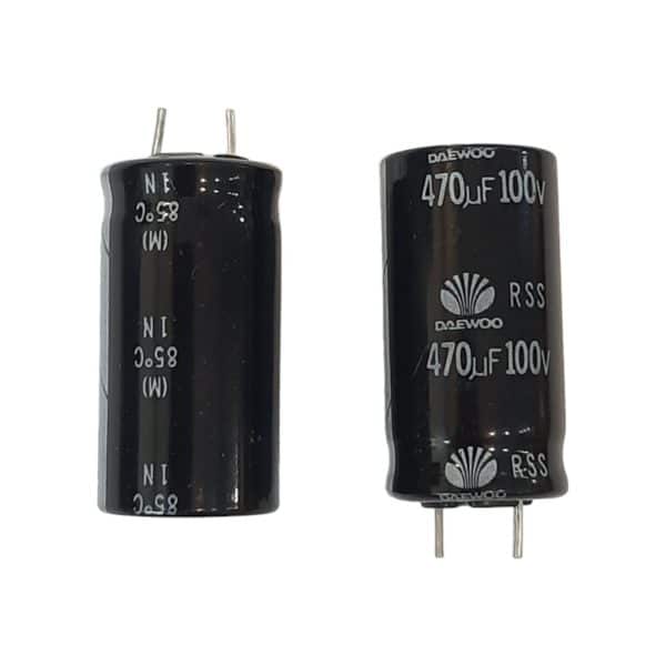 خازن الکترولیتی 470uF / 100V مارک Daewoo