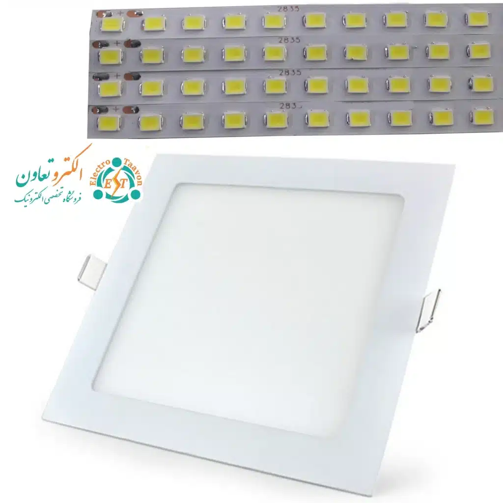 الکتروتعاون ال ای دی نواری پنلی مربع 18 وات سفید