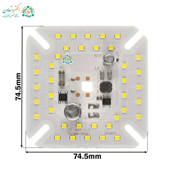 ماژول ال‌ای‌دی 40 وات 220 ولت بدون فلیکر و مقاوم در برابر نوسان