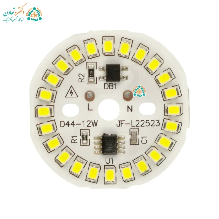 ال ای دی 12 وات 220 ولت آی‌سی‌دار مهتابی برند JF