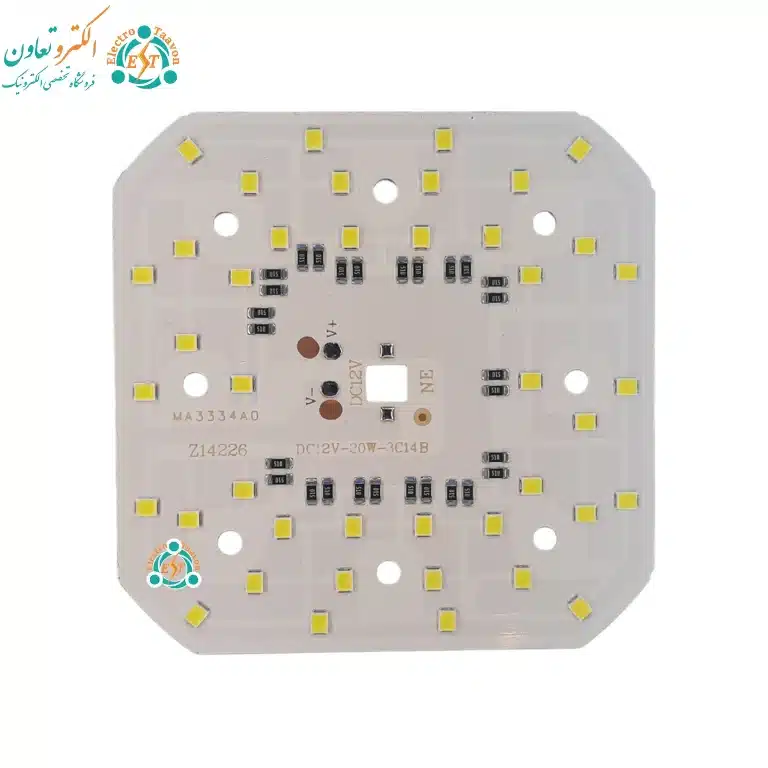 ال ای دی 20 وات 12 ولت سفید مهتابی برند MS