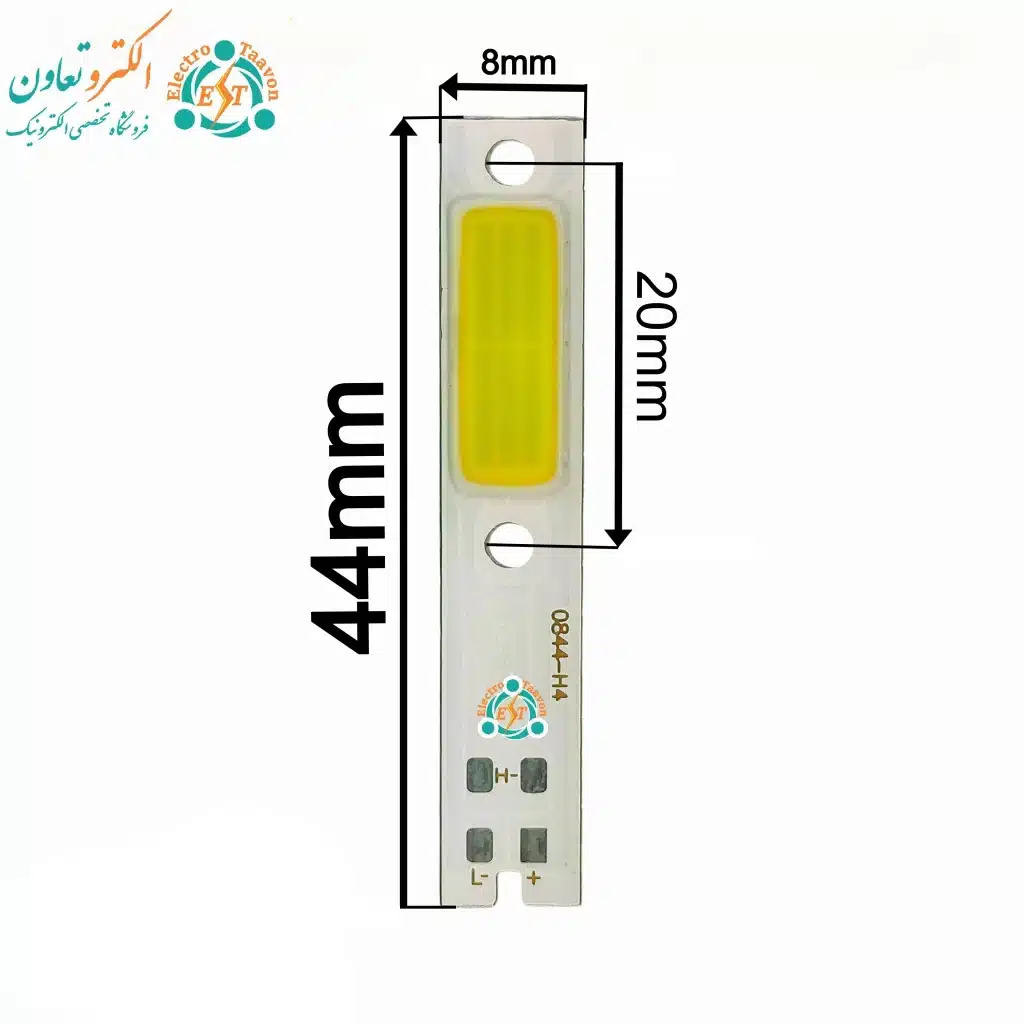 ابعاد ال ای دی هدلایت دو کنتاکت 30 وات H4 سفید - بهترین قیمت