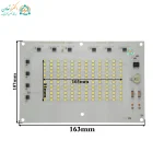 ابعاد ال ای دی بلالی 100 وات 163×107