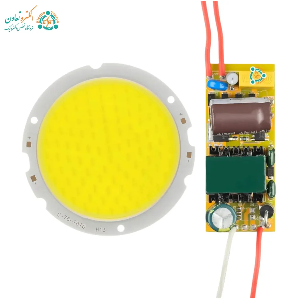 پک ال ای دی COB پنلی 30 وات 900 میلی آمپر 7660 + درایور ایزوله 30 وات