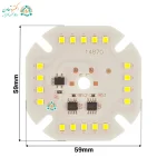 Dimensions of the 20 Watt 220 Volt MS Moonlight LED Chip | No Driver Required