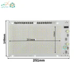 Dimensions of 200 Watt 220 Volt SMD Moonlight White LED Projector