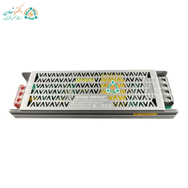 سوییچینگ Slim ۲۴ ولت ۴۰۰ وات مناسب برای تابلوهای تبلیغاتی و صنعتی