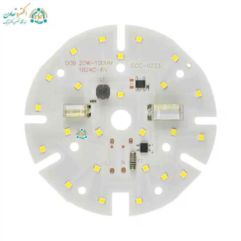 ال‌ای‌دی 20 وات 220 ولت سفید مهتابی خازن دار CCC
