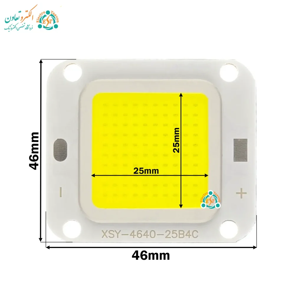 ماژول LED پروژکتوری 50 وات 12V بدون درایور