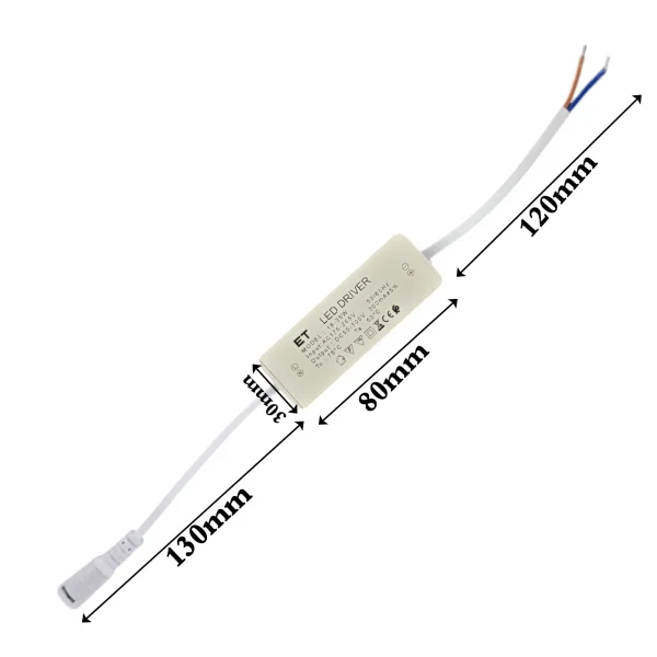 ابعاد درایور 18-36w