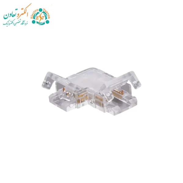 کانکتور ۹۰ درجه ریسه LED بدون لحیم‌کاری | مخصوص ریسه