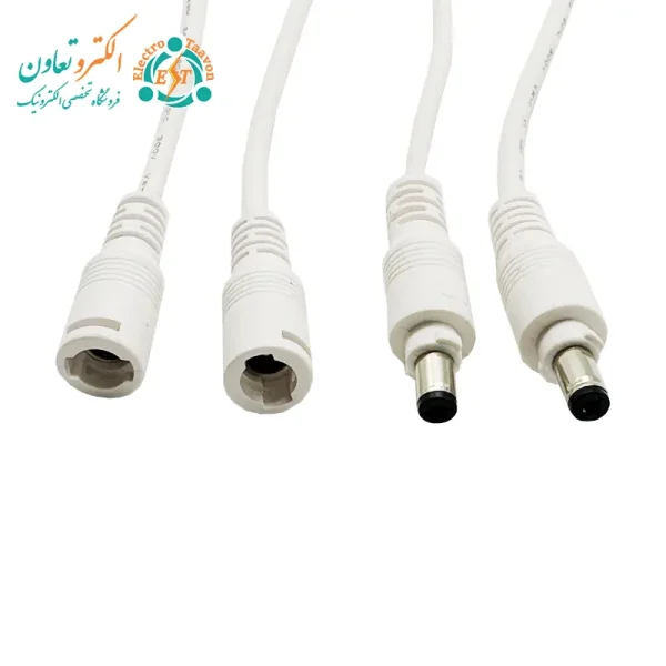 فیش آداپتور مادگی با کابل 14 سانتی‌متر