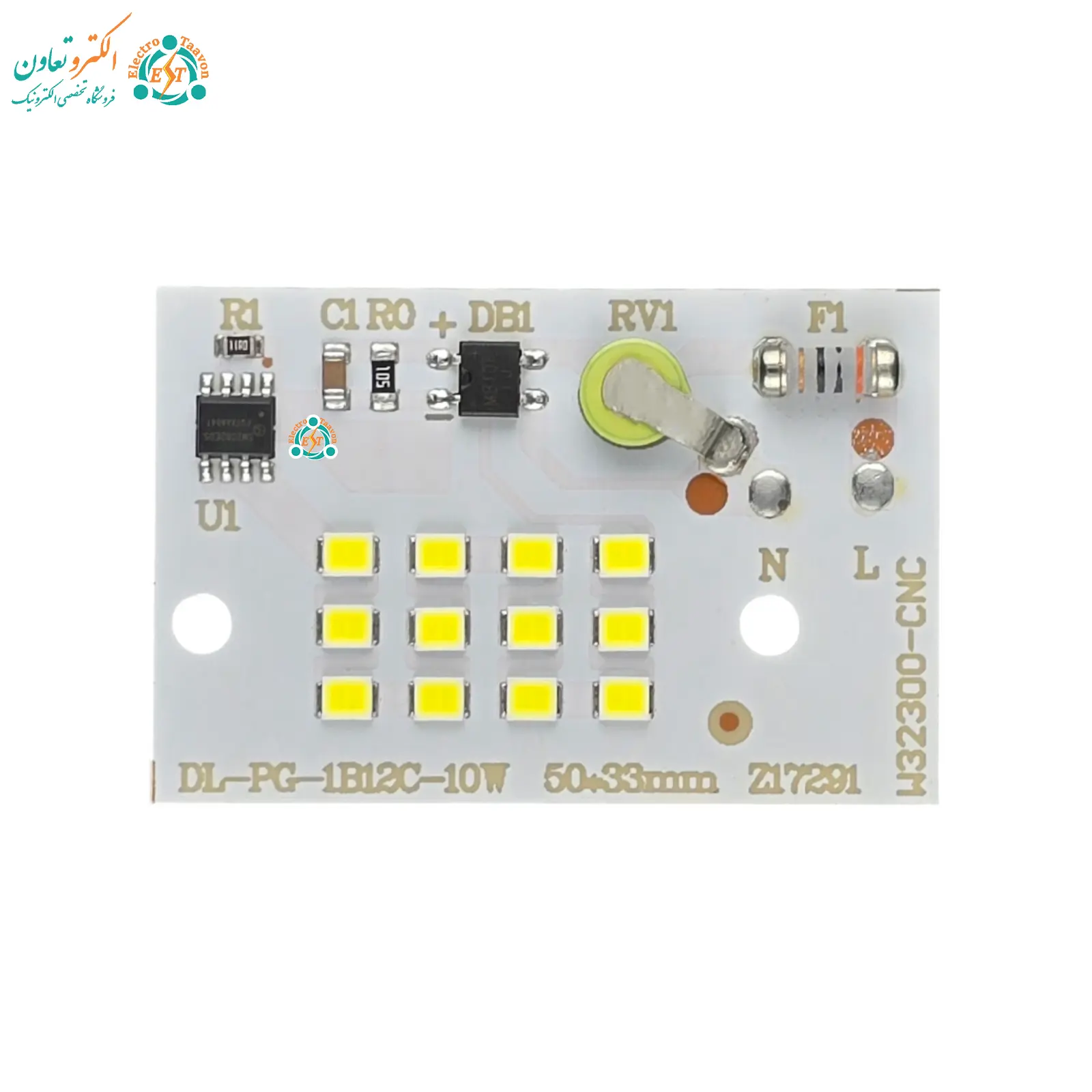 ال ای دی بلالی 10 وات 220 ولت SMD مهتابی