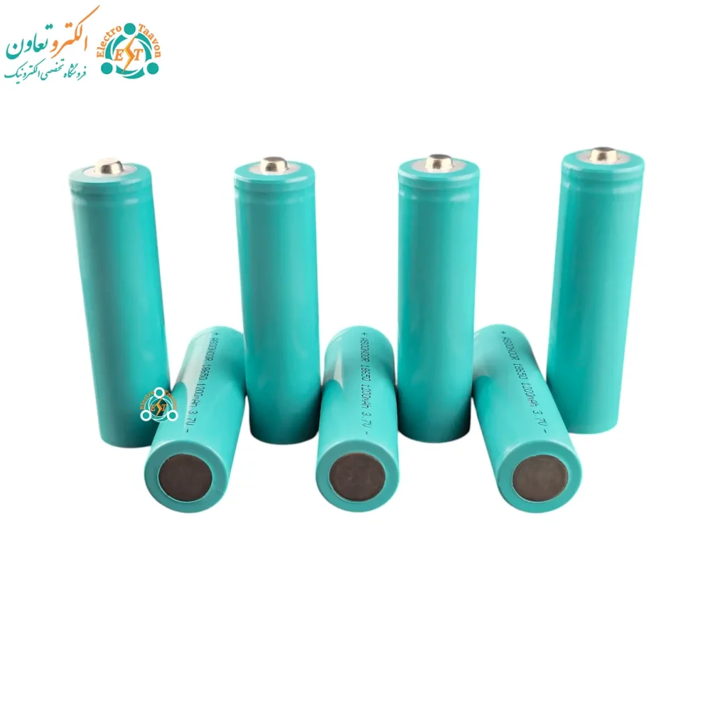 باتری لیتیوم یون 3.7 ولت سایز 18650 ظرفیت 1200mAh برند ASOONOOR