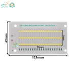 ابعاد ال ای دی پروژکتوری 50 وات 12 ولت سفید مهتابی
