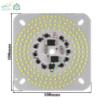 چیپ LED مربع 110 وات 220 ولت مهتابی ابعاد 108×108