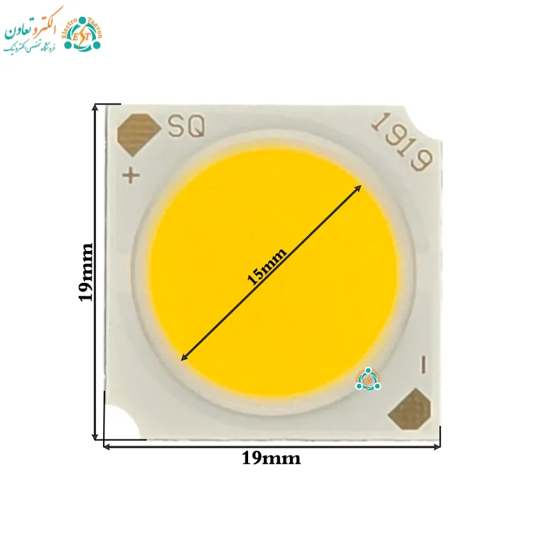 ابعاد چیپ ریلی 30 وات 19×19 میلیمتر