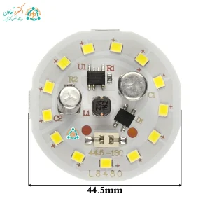 چیپ LED گرد 12 وات 220 ولت 6000 کلوین