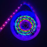 خرید ریسه نواری RGB رونده 5050 بالاترین کیفیت | رول 5 متری 12 ولت
