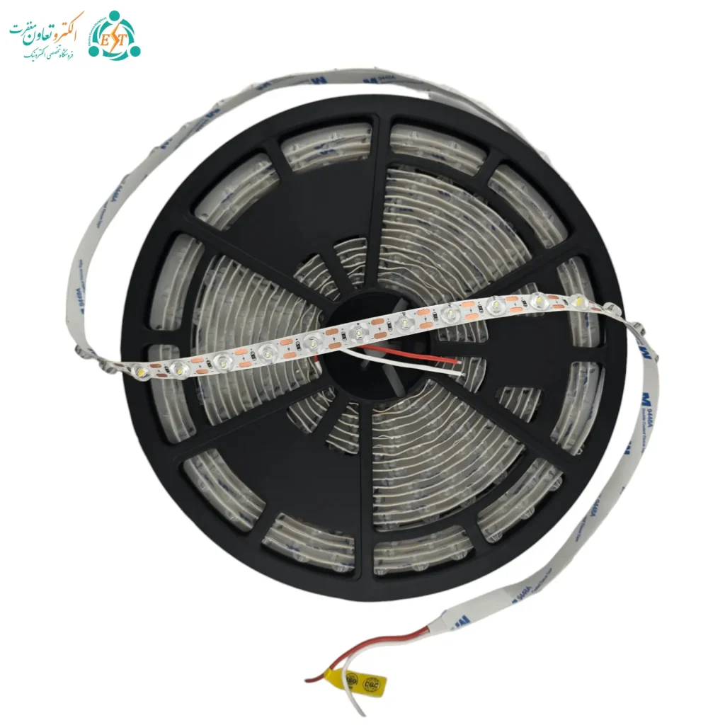 ریسه SMD نواری 24 ولت 2835 لنزدار پشت چسب‌دار