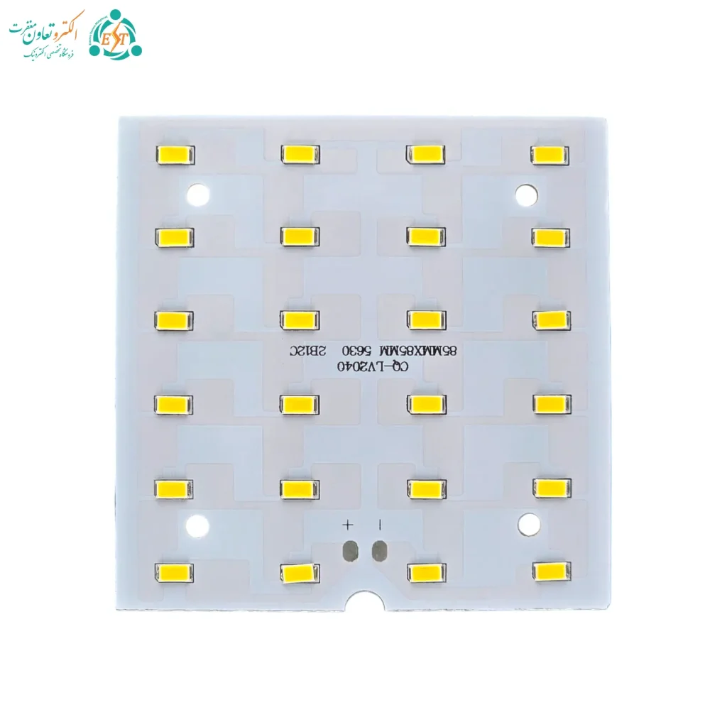 ال ای دی SMD مربع 12 وات 300 میلی‌آمپر آفتابی ابعاد 85×85