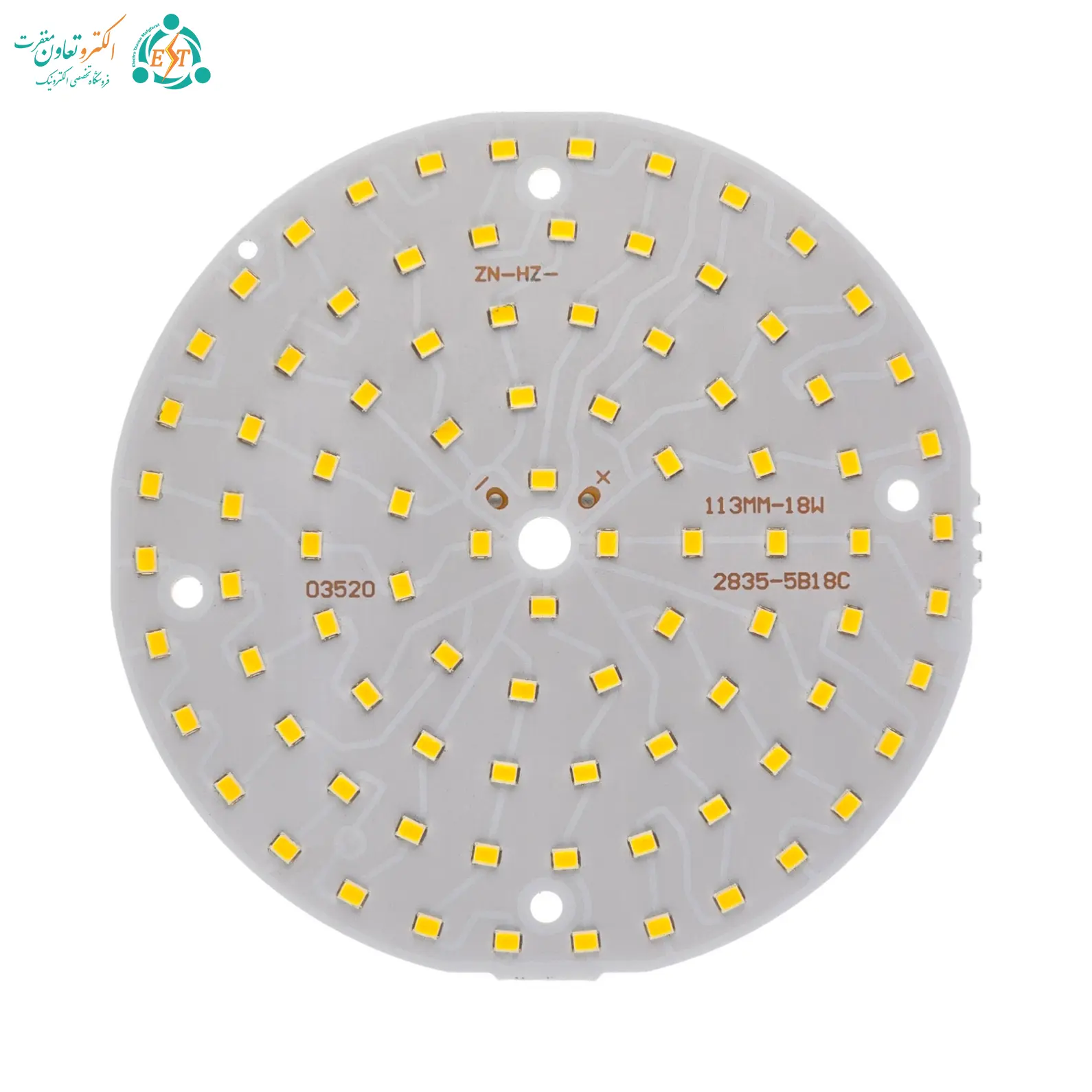 ال ای دی SMD گرد 18 وات 300 میلیآمپر نچرال قطر 113 میلیمتر ال ای دی SMD گرد 18 وات 300 میلیآمپر نچرال قطر 113 میلیمتر
