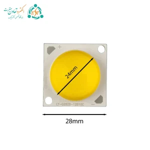 ابعاد ال ای دی 50 وات 1500 میلی آمپر آفتابی لنزدار.
