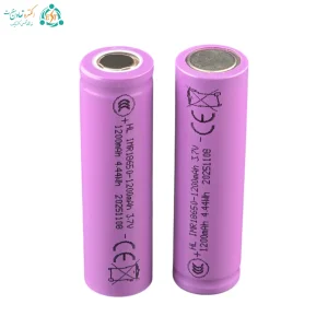 باتری لیتیوم یون 3.7 ولت سایز 18650 ظرفیت 1200mAh برند HONGLI