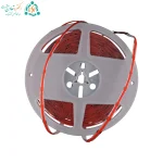 نوار بازشده ریسه COB قرمز LY با پشت چسب سفید نوشته‌دار