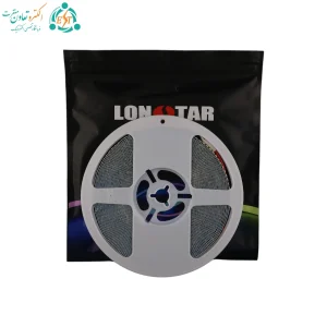 حلقه ریسه مهتابی ۲۴ ولت لانستار در کنار بسته‌بندی مشکی